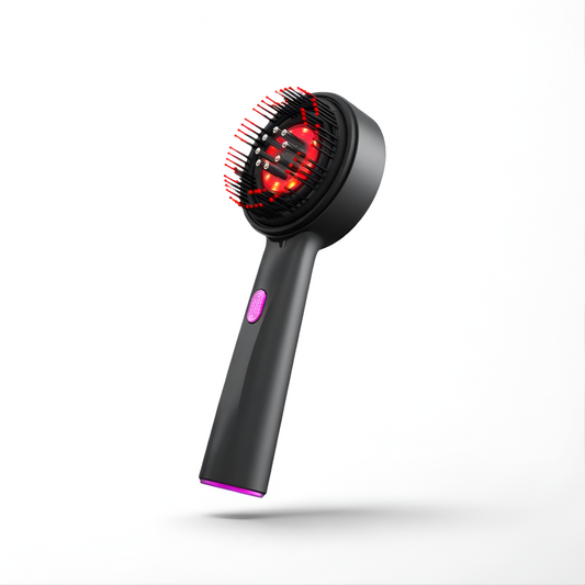 NeuroHair Brush™ – Peigne Massant Intelligent à Vibration & Lumière Rouge